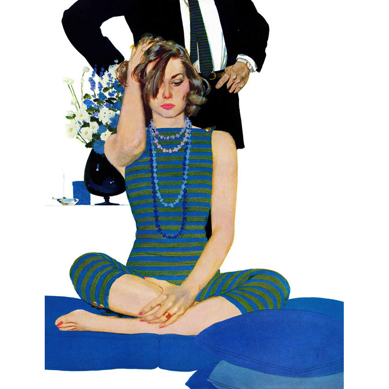 Vintage Fashion End of a Marriage Canvas Print, 40" x 52"