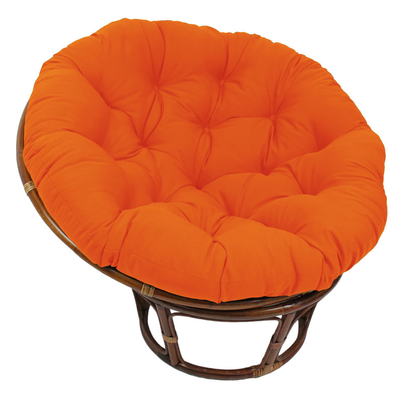 Coussin de méridienne pour l'intérieur, l 48 po x P 48 po, Tangerine