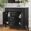 Modern Bathroom Storage Cabinet with 2 Soft Closing Doors and 2 Drawers