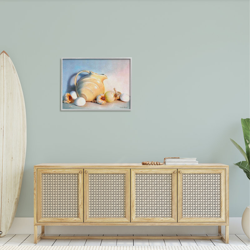 Variété de légumes variés éparpillés dans un vase de nature morte par Cecile Baird, H 24 po x l 30 po x P 1,5 po