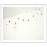 Skiers On Slopes Giclee Print by Getty Images