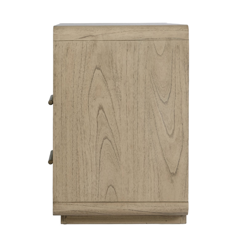 Brewster 2-Drawer Nightstand, Medium Espresso Brown