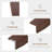 70.87" Farmhouse Dining Table for 6-8 People, Long Wooden Kitchen Table with Sturdy Frame & Rustic Brown Finish, Rectangular Dinner Table for Dining Room, Kitchen, Conference Room, Brown