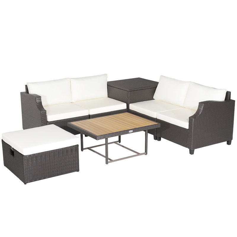 5 - Person Patio Conversation Set with Cushions