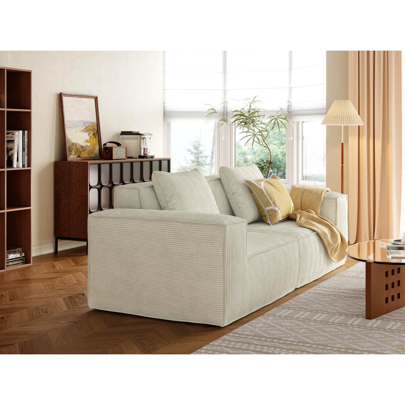 Modular Sectional Sofa, Convertible Tofu Block Sofa Floor Sofa Bed