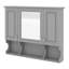 Armoire de salle de bain avec miroir, armoire à pharmacie murale avec tablettes réglables et espaces ouverts, armoire de rangement pour salle de bain 35 "x 28"-347586576