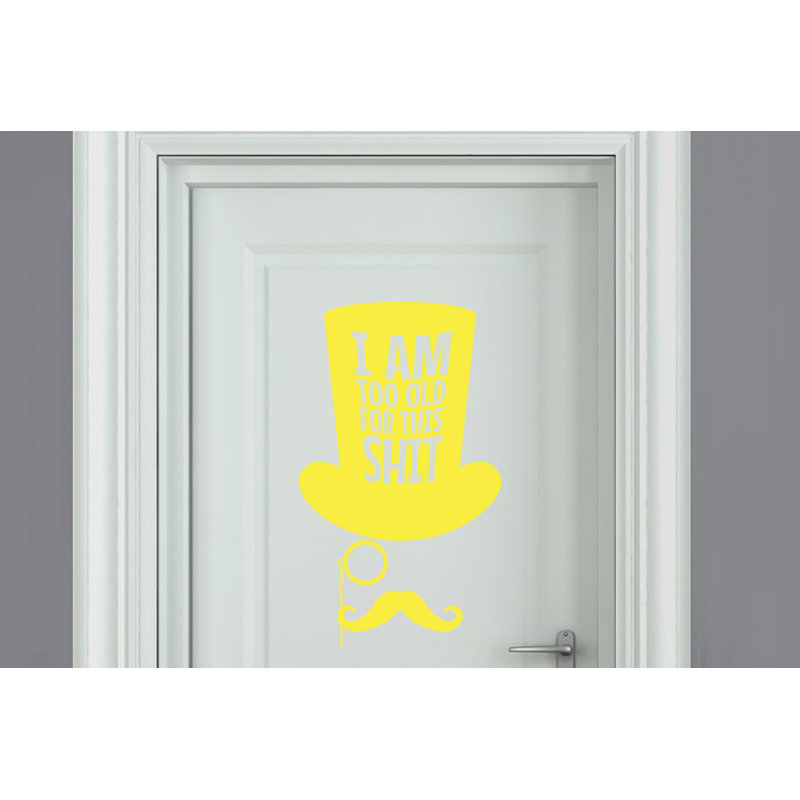 Wall Decal, Bright Yellow