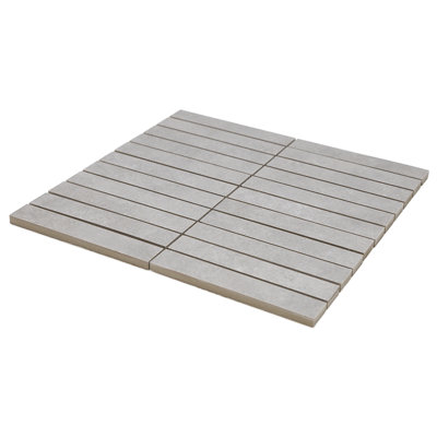 Foundry Concrete 1" x 6" Porcelain Mosaic Floor and Wall Tile
