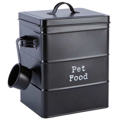 Harbour Housewares - Vintage Metal Pet Food Canister