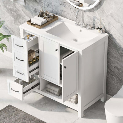 Meuble-lavabo 36 po avec comptoir d'évier