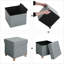 Bonnefoy 38cm Wide Tufted Square Solid Colour Ottoman with Storage-46773714