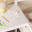 Lit superposé simple avec bureau et 6 tiroirs de rangement, lit mezzanine plateforme en métal avec éclairage DEL, chargeur et organisateur 10 poches, optimisation de l'espace, lit enfant décalé blanc et rose-157035907