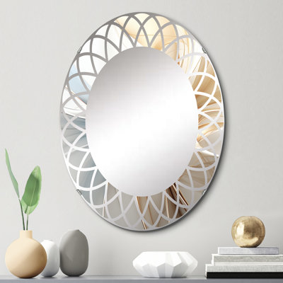 Raicho - Miroir mural moderne ovale