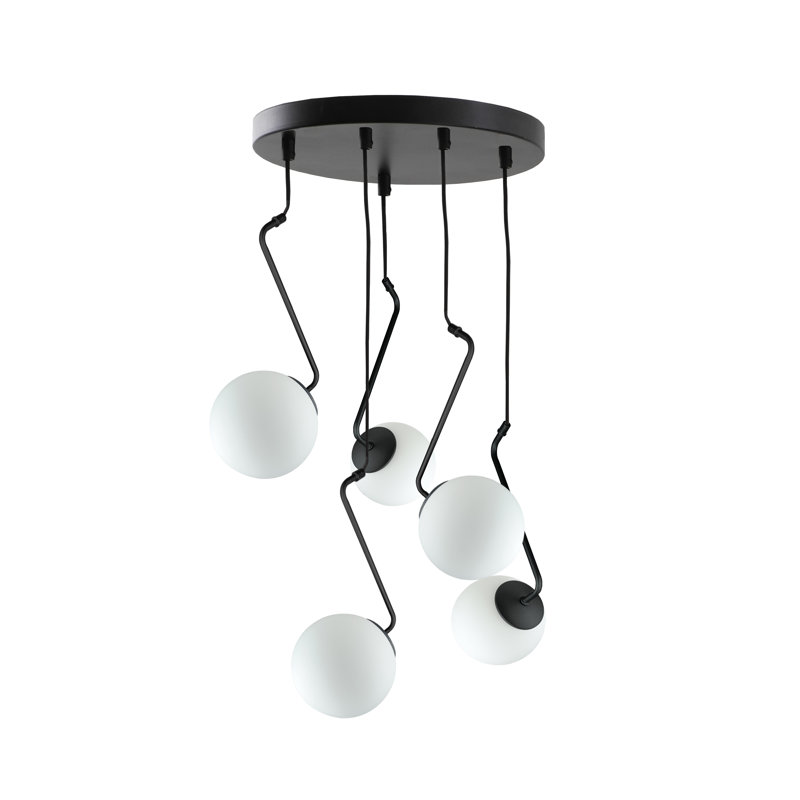Berek - Light Matte Black Unique/Statement Pendant, 5