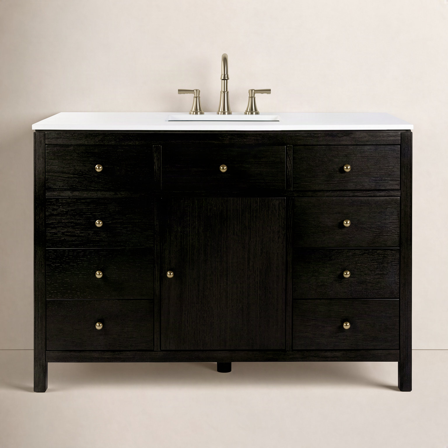 Celine 48" Acacia Single Bathroom Vanity, Coffee