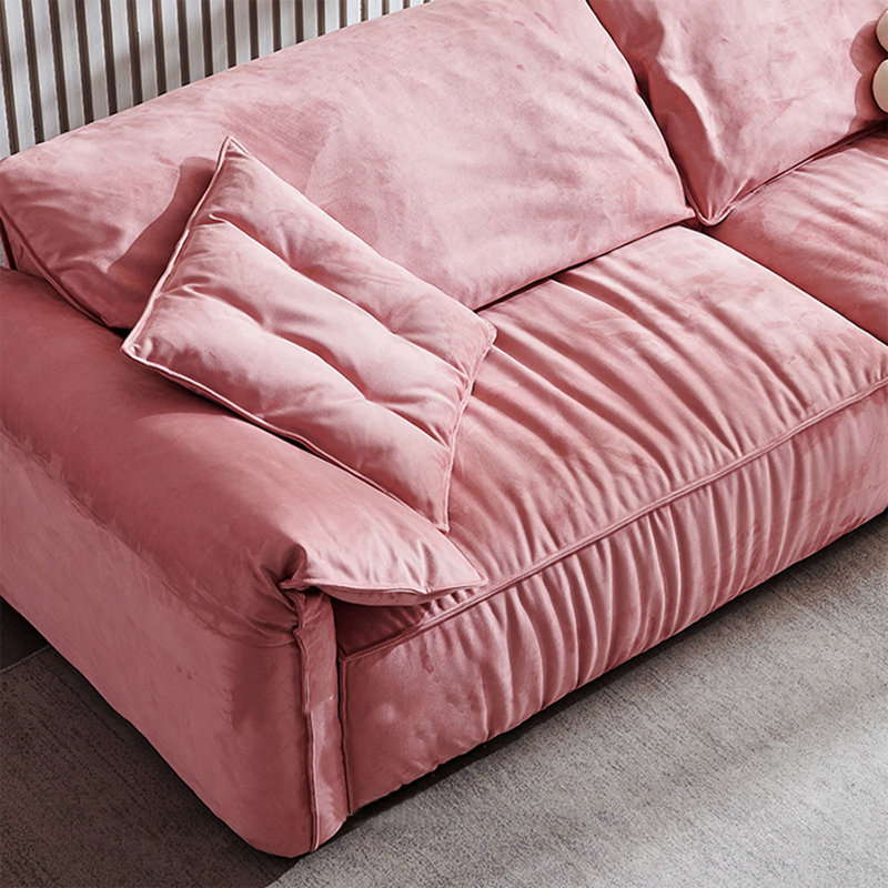 Coussin de canapé modulaire en polyester rose, Pink