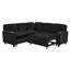 Canapé-lit modulaire en L de 81 po avec lit escamotable et rangement USB-290635354