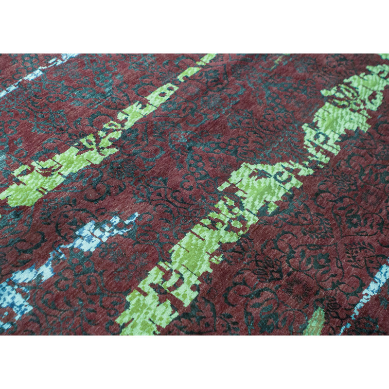 Neo Villa Abstract Area Rug in Red