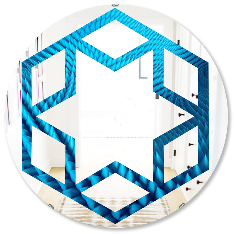 Miroir mural Hexagon Star, H 31,5 po x l po