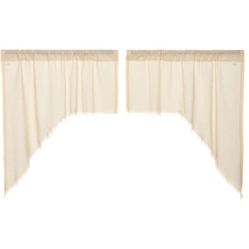 Cantonnière 72 po Claris, Crème naturelle