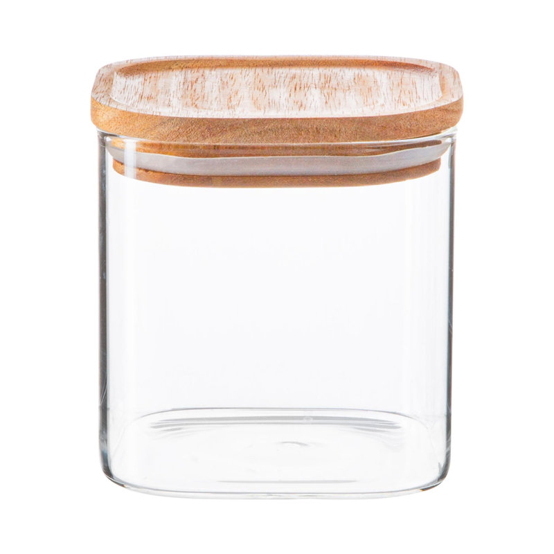 Glass Jar, 10.5cm H x 10cm W x 10cm D