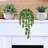 3 Pcs Assorted Small Potted Succulent Plants Artificial Aloe Hops String Of Pearls Succulents In Gray Geometric Concrete Pots