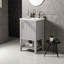 Élégant meuble-lavabo autoportant de 20 po avec lavabo en céramique et grand rangement-1938361106