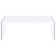 Ensemble de table basse et de table de bout 2 piècesllivier blanc brillant