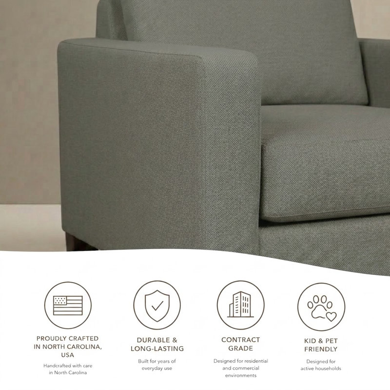 Henry Upholstered Chair, Antic Slate