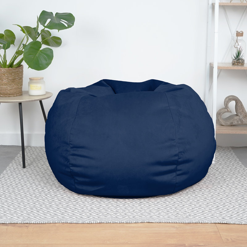 Polyester Refillable Classic Bean Bag, Blue