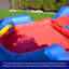 Toboggan aquatique gonflable HeroKiddo Ocean Shark de 7,3 m avec piscine détachable