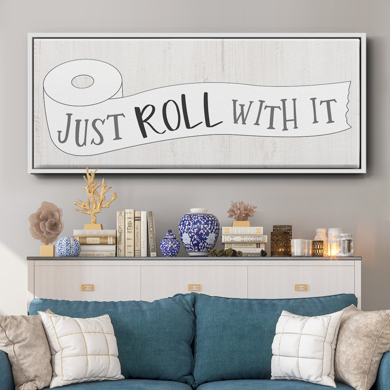 Just Roll- Framed Canvas, 24" H x 60" W