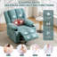 Fauteuil inclinable manuel chauffant et chauffant pour adultes - Canapé simple réglable à 155 °-133441534-133441537