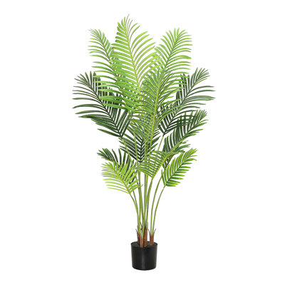 Faux palmier Areca dans un pot noir