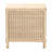 Camodeca Japandi Sun Bleached Rattan 3-Drawer Nightstand