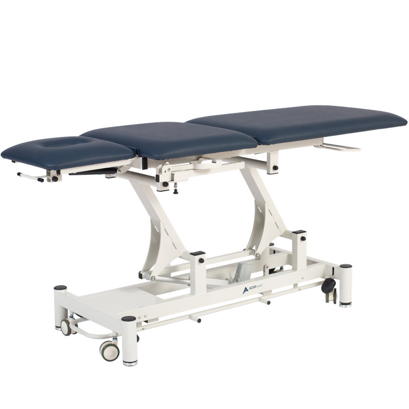 White Steel Hi-Lo Adjustable Medical Treatment Table
