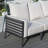 Hudson Aluminum Patio Sofa With Cushions