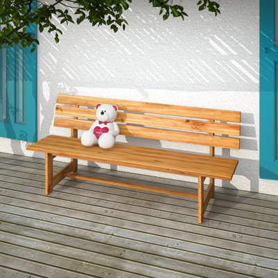 Banc de jardin en bois Inyokern