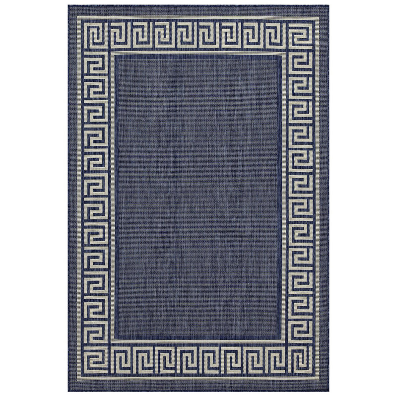 Sunshine Indoor/Outdoor Area Rug, Blue, Runner 2'7" x 7'3"