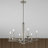 Dedham 6 - Light Steel Dimmable Chandelier-22375502