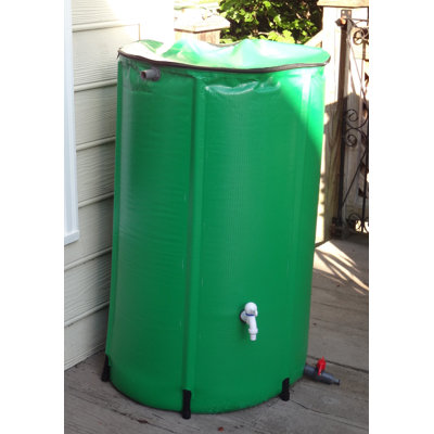 Bosmere 73 Gallons Weather Resistant Polyester Drainable Rain Barrel