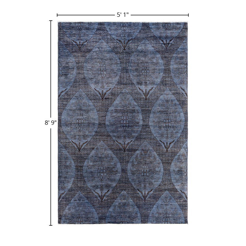 Izzat One-of-a-Kind 5' 10" X 8' 9" Hand Knotted Area Rug