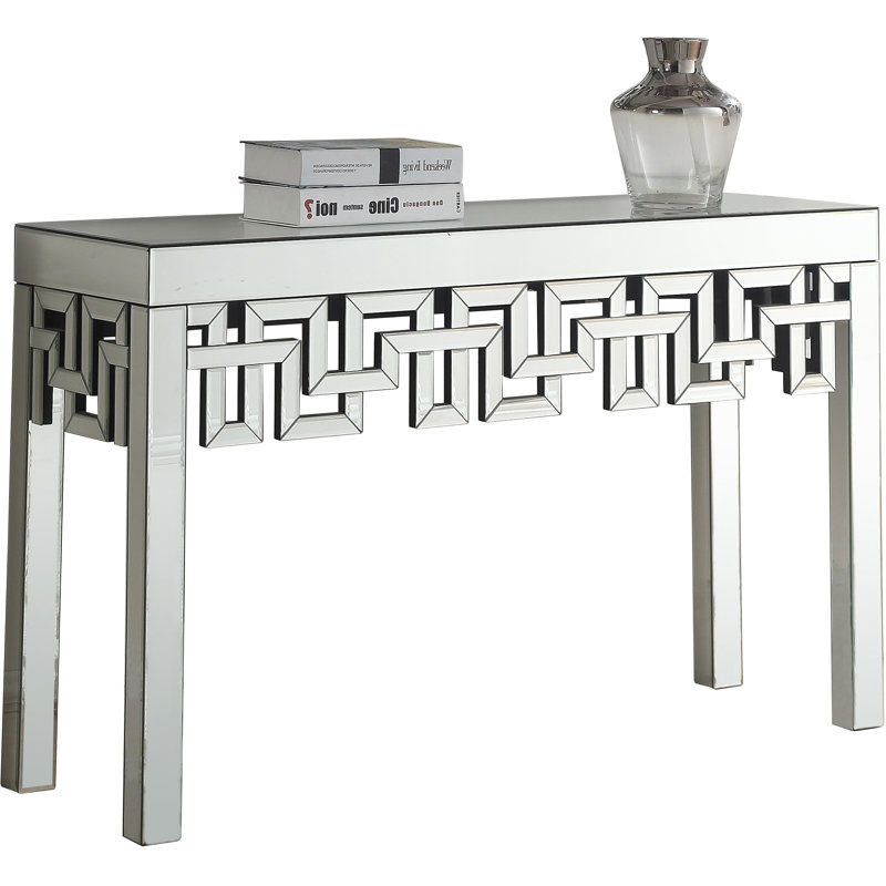 Luong 48'' Glass Console Table