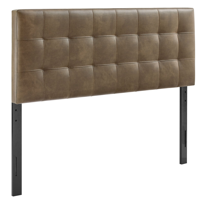 Tête de lit en cuir Peyton Vegan, Champignon, Très grand lit