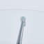 Table de salle à manger avec pieds en métal chromé et verre trempé, table de cuisine moderne pour le salon - pieds en métal chromé