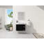 Meuble-lavabo mural de 28 po avec lavabo en céramique blanche et porte à fermeture en douceur | Idée de cadeau-754960087-754960081