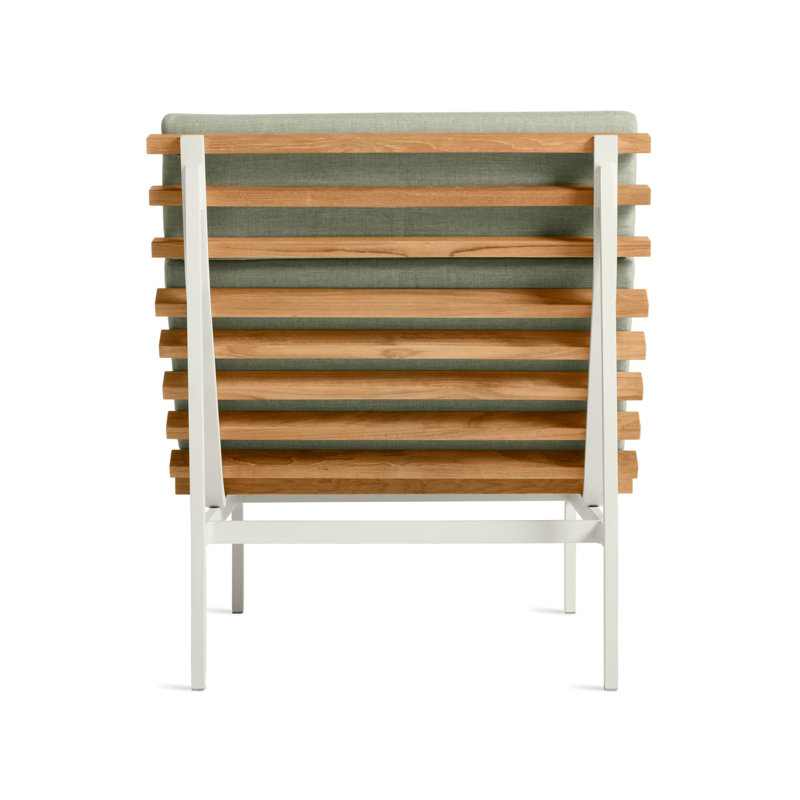 Perch Outdoor Chaise Lounge, Sunbrella Oasis, White