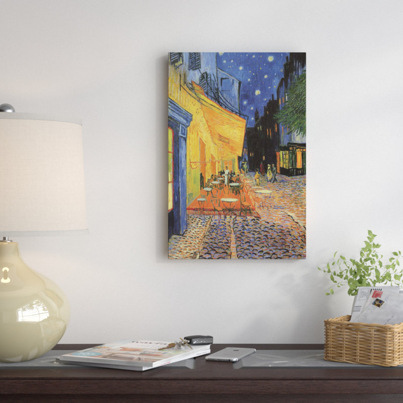 La terrasse du café sur la place du Forum, 1888 par Vincent Van Gogh, H 60 po x l 40po x P 1,5 po, Toile