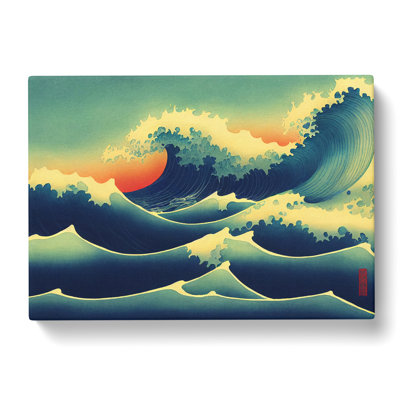 Japanese Waves Crashing Vol.1 - Wrapped Canvas