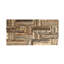Carreau de mosaïque murale en bois antique l 23 3/4 po x H 11 7/8 po x P 3/4 po, finition naturelle